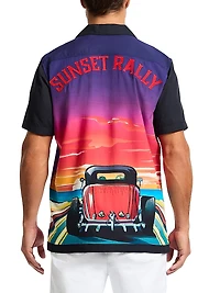 Sunset Rally Woven Button-Front Shirt