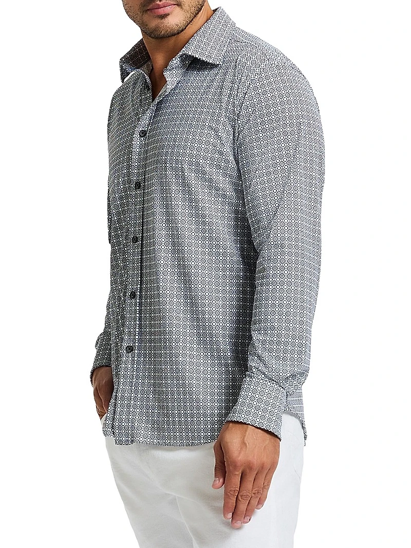 Gresham Circle Print Long-Sleeve Shirt