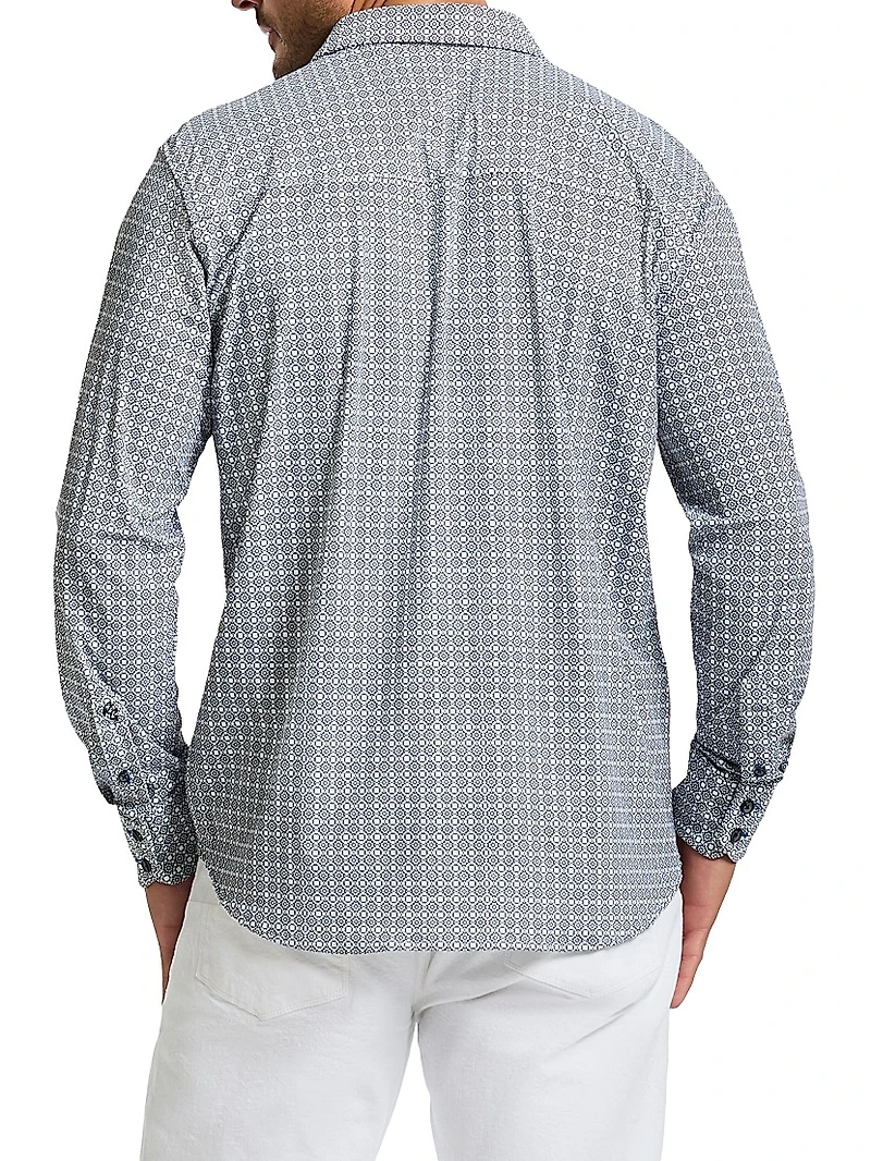 Gresham Circle Print Long-Sleeve Shirt