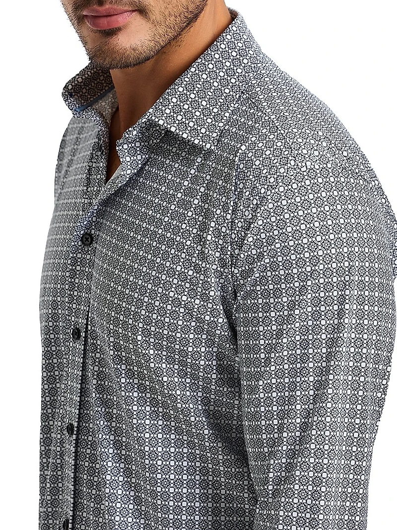 Gresham Circle Print Long-Sleeve Shirt