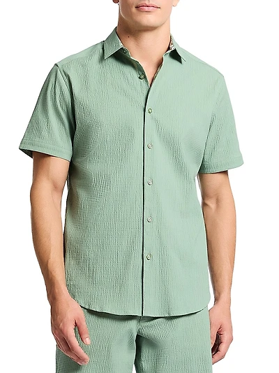 Thresher Woven Button-Front Shirt