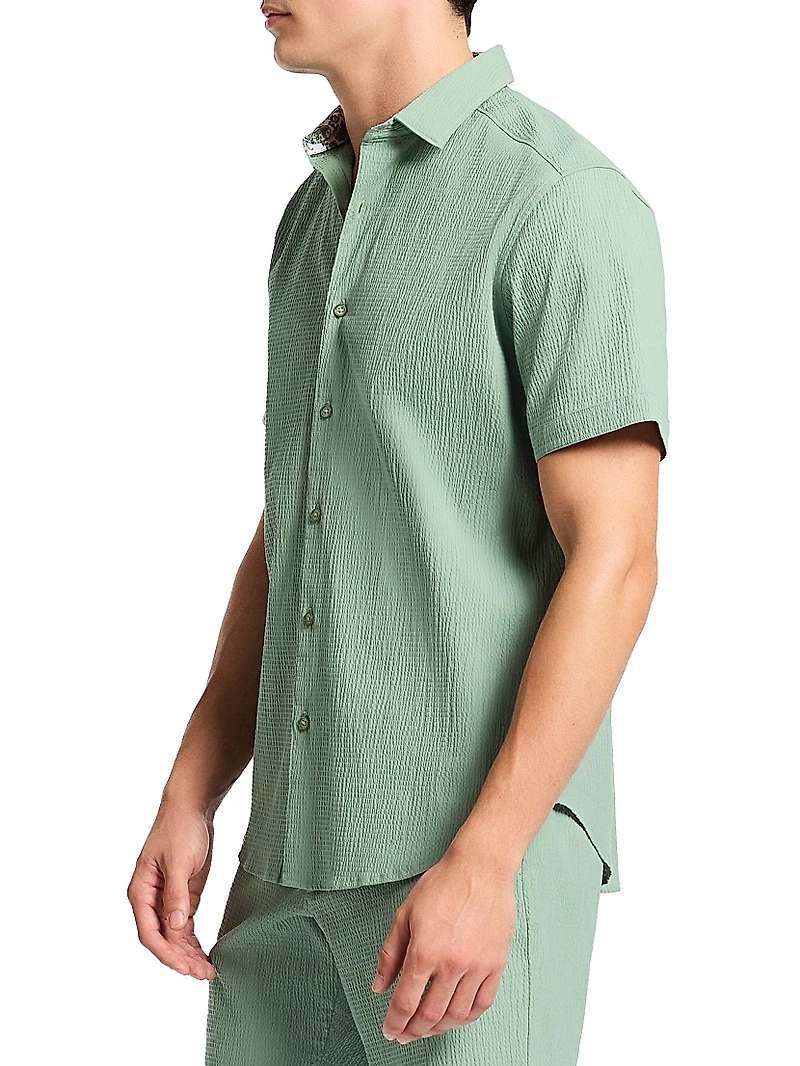 Thresher Woven Button-Front Shirt