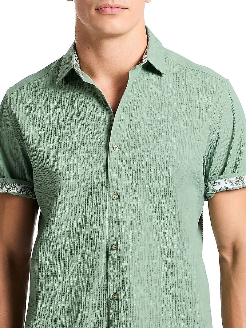 Thresher Woven Button-Front Shirt