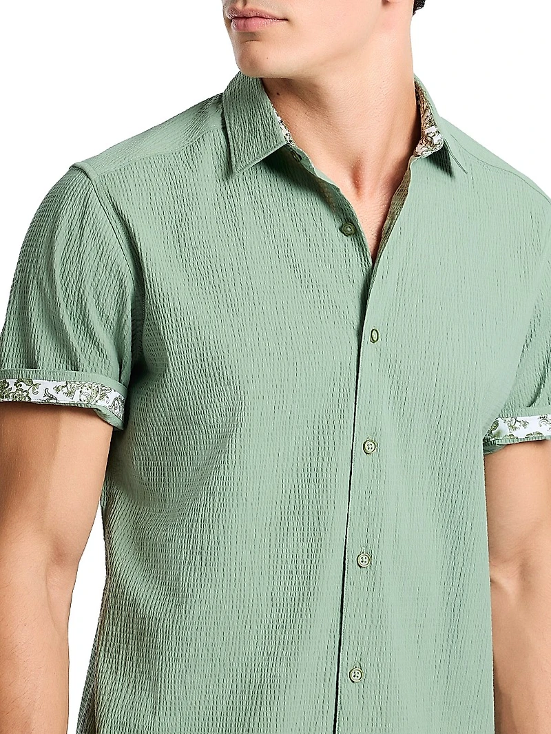 Thresher Woven Button-Front Shirt