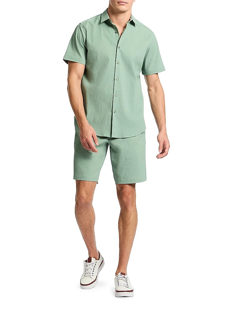 Thresher Woven Button-Front Shirt