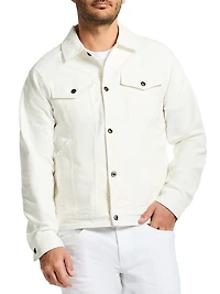 Wells Button-Front Denim Jacket