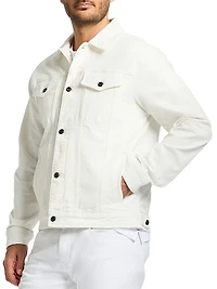 Wells Button-Front Denim Jacket