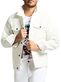 Wells Button-Front Denim Jacket