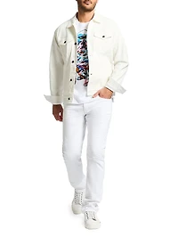 Wells Button-Front Denim Jacket