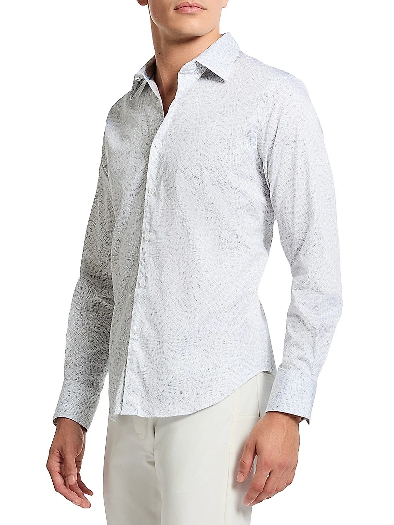 Figueroa Abstract Stretch-Cotton Shirt