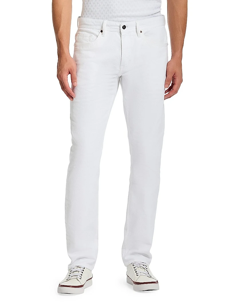 Wells Stretch Straight-Leg Jeans