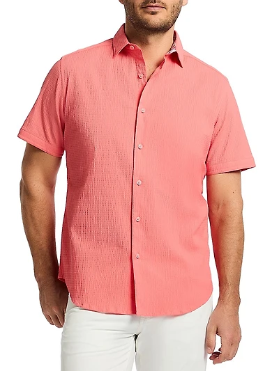 Thresher Stretch-Cotton Button-Front Shirt