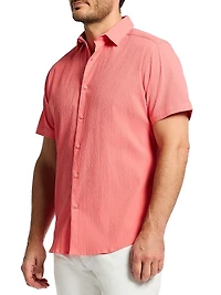 Thresher Stretch-Cotton Button-Front Shirt