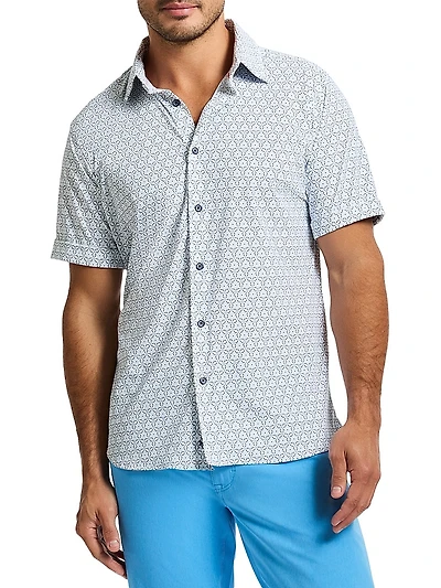 Avalon Stretch-Nylon Button-Front Shirt