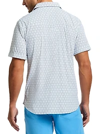 Avalon Stretch-Nylon Button-Front Shirt