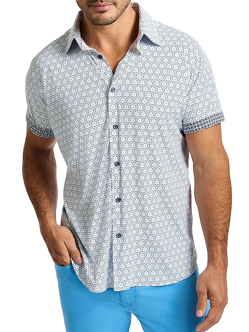 Avalon Stretch-Nylon Button-Front Shirt