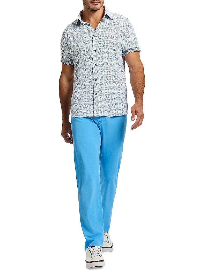 Avalon Stretch-Nylon Button-Front Shirt