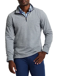 Hobson Cotton-Blend Quarter-Zip Pullover