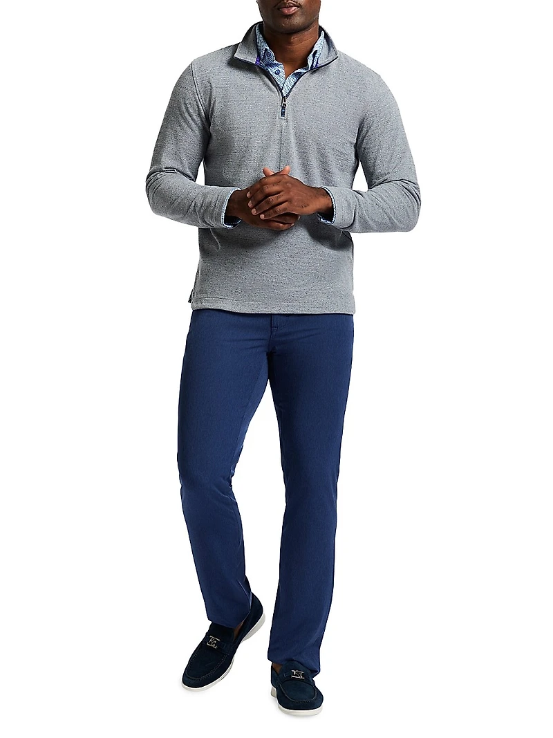 Hobson Cotton-Blend Quarter-Zip Pullover