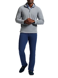 Hobson Cotton-Blend Quarter-Zip Pullover