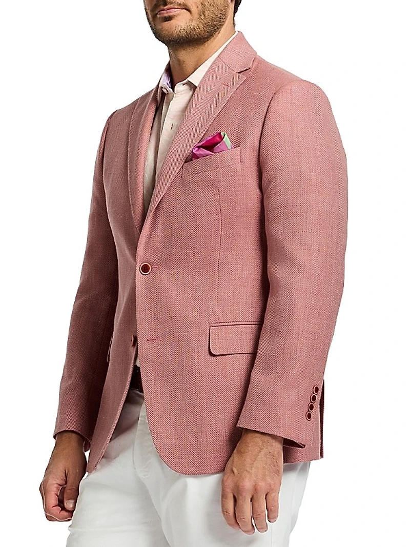 Mclaine Wool-Blend Single-Breasted Blazer