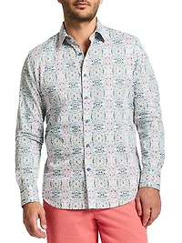 Gomera Stretch-Cotton Button-Front Shirt