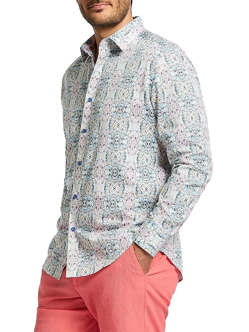 Gomera Stretch-Cotton Button-Front Shirt