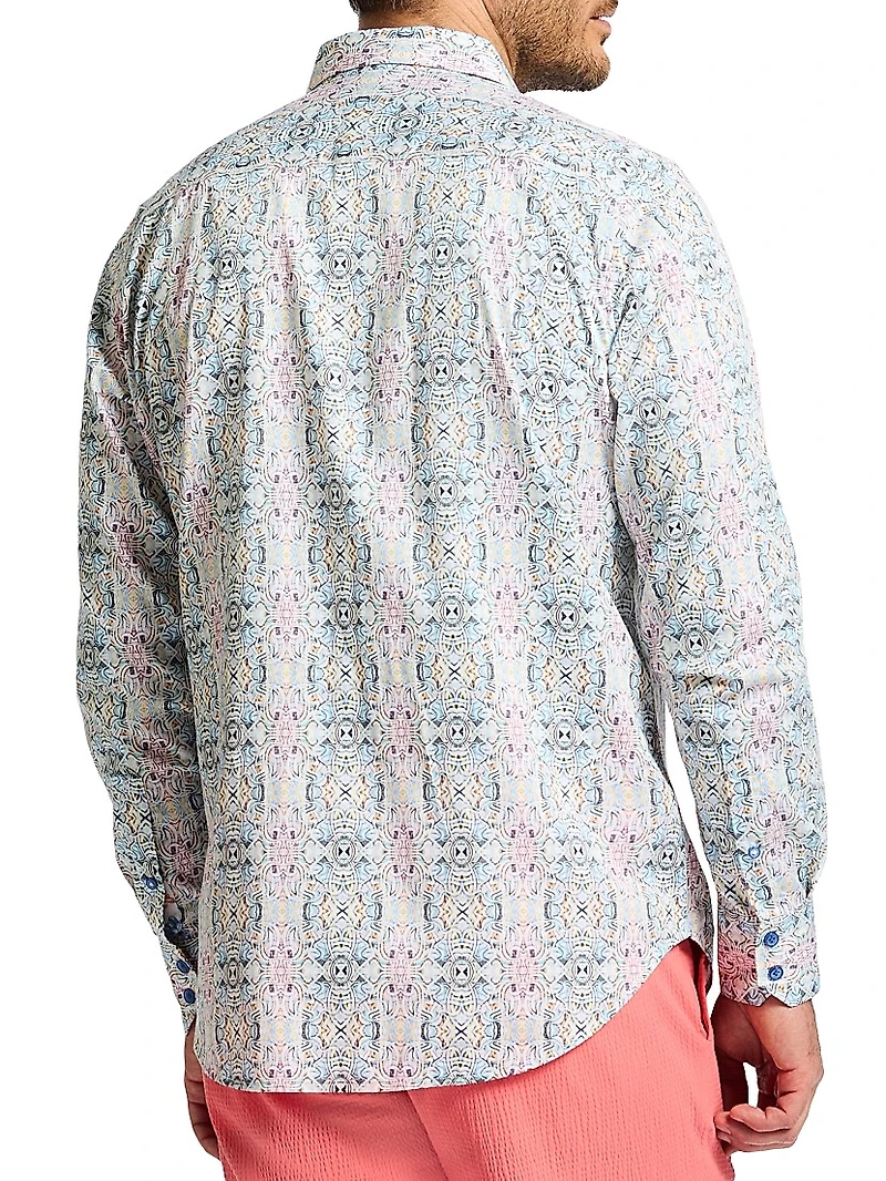 Gomera Stretch-Cotton Button-Front Shirt