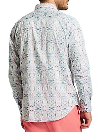 Gomera Stretch-Cotton Button-Front Shirt
