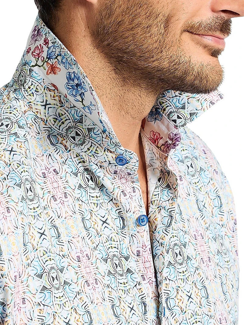 Gomera Stretch-Cotton Button-Front Shirt