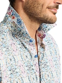 Gomera Stretch-Cotton Button-Front Shirt