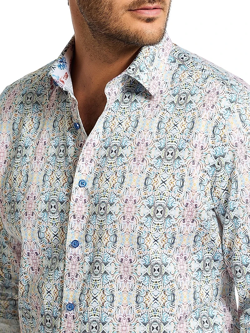 Gomera Stretch-Cotton Button-Front Shirt