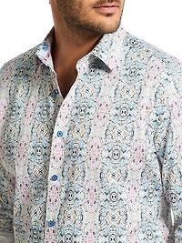 Gomera Stretch-Cotton Button-Front Shirt