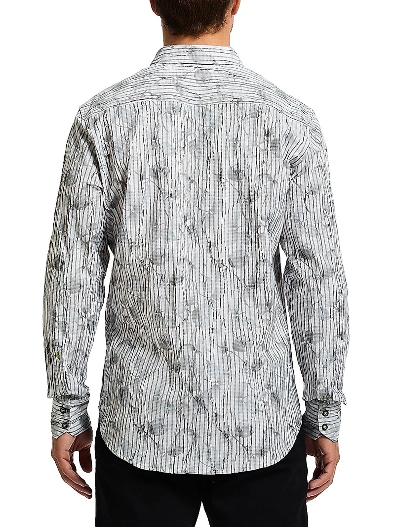 Lagos Cotton-Blend Button-Front Shirt