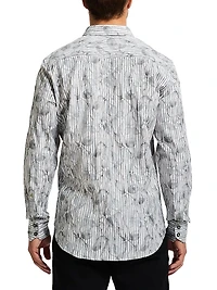 Lagos Cotton-Blend Button-Front Shirt