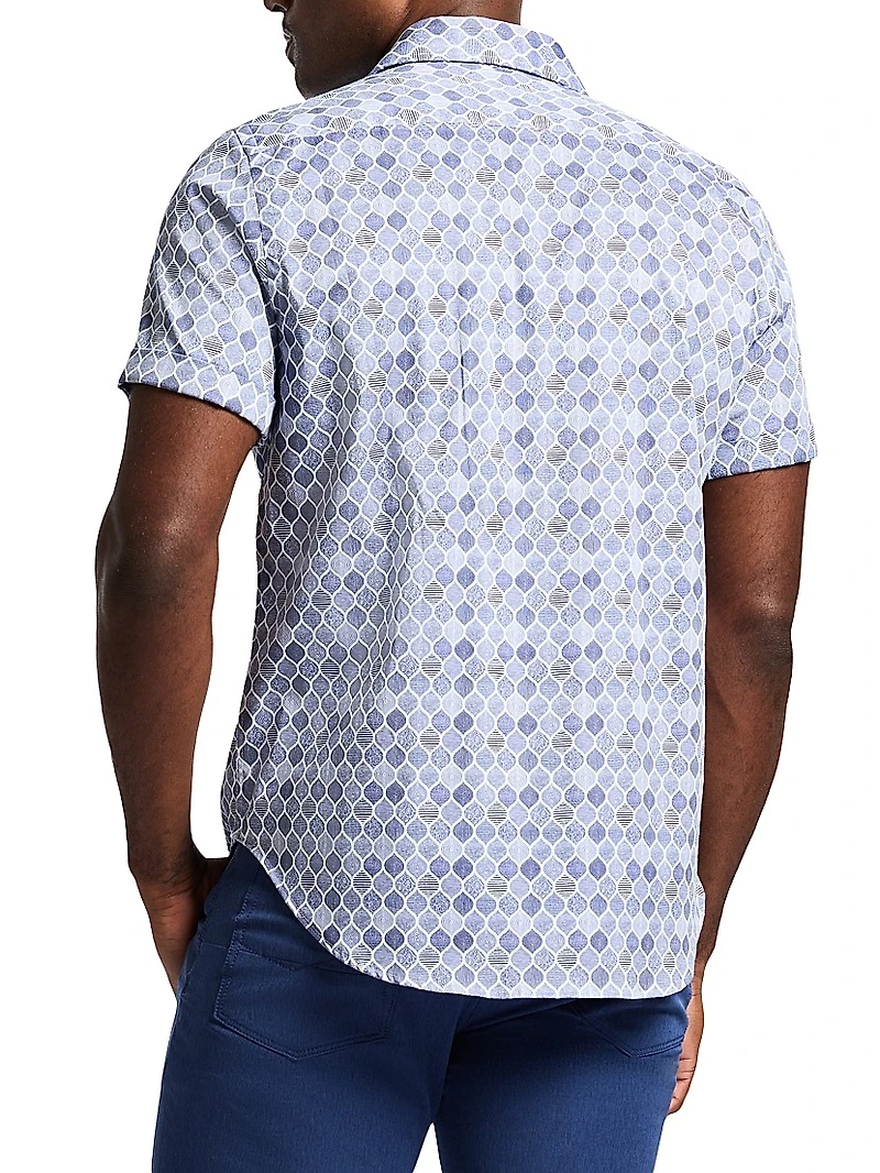 Rowan Button-Front Short-Sleeve Shirt