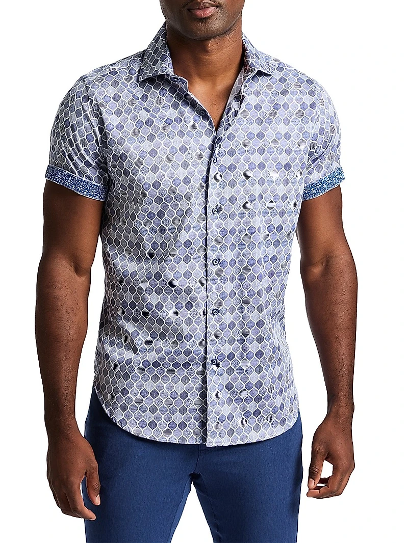 Rowan Button-Front Short-Sleeve Shirt
