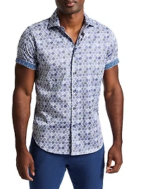 Rowan Button-Front Short-Sleeve Shirt