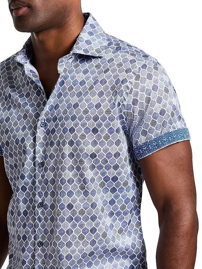 Rowan Button-Front Short-Sleeve Shirt