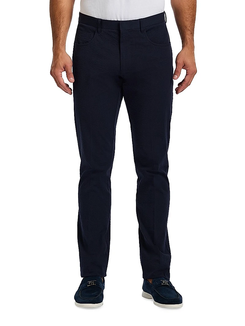Rayburn Stretch-Cotton Slim Pants