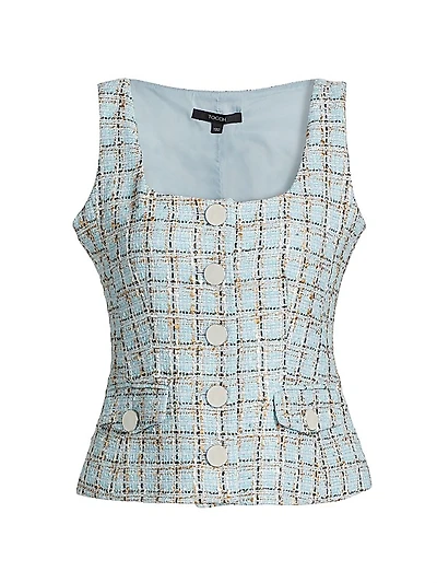 Georgia Scoopneck Tweed Top