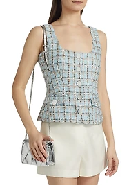 Georgia Scoopneck Tweed Top