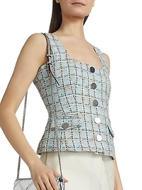 Georgia Scoopneck Tweed Top