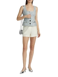 Georgia Scoopneck Tweed Top