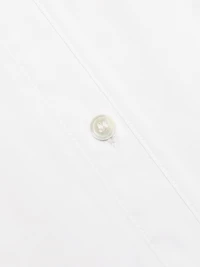 Gathered Belted Cotton Midi-Dress