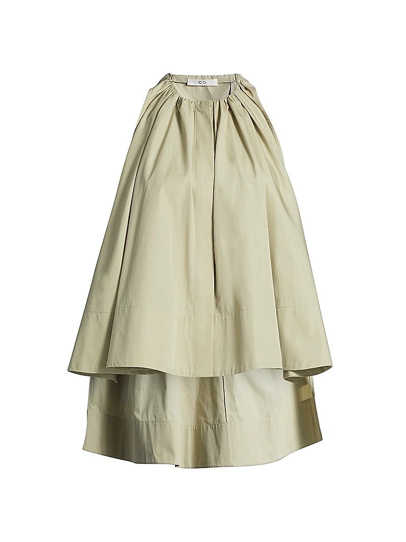 Gathered Cotton Tunic Top