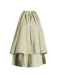 Gathered Cotton Tunic Top