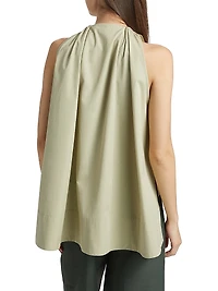 Gathered Cotton Tunic Top