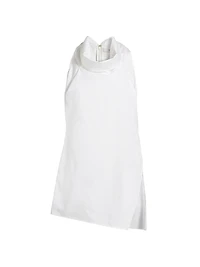 Cowlneck Cotton Sleeveless Top