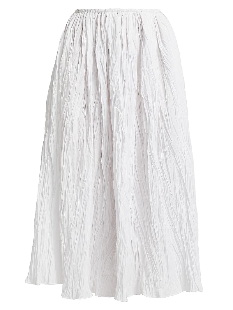 Plissé Cotton Skirt